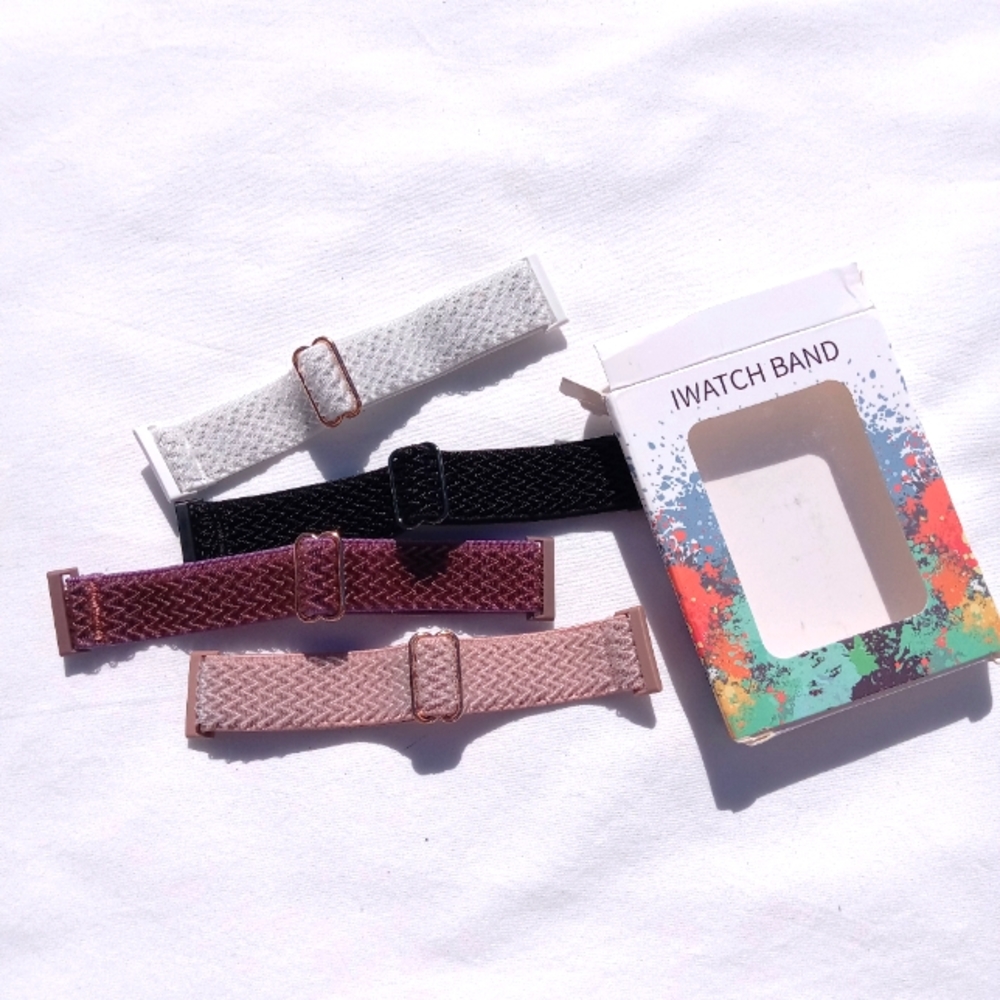 Iwatch Bands Stretch Multicolor 4 Pack New Adjustable
